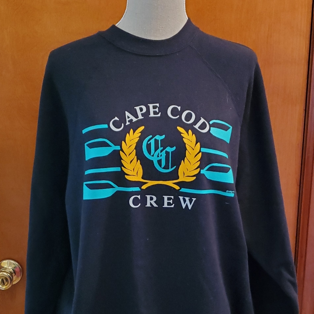 NWOT Mens Black Cape Cod Crew Sweatshirt size XL